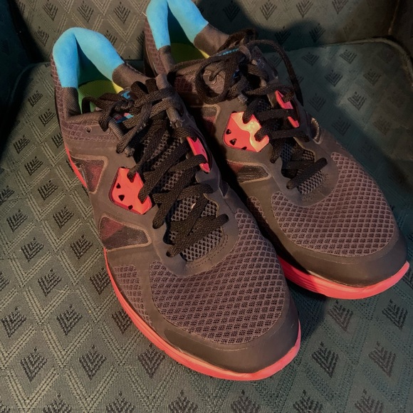 Nike lunarglide black pink sneakers size 12 womans - Picture 4 of 7